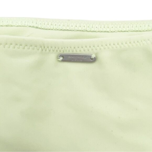 Abercrombie Scallop Triangle Bikini Set Size Large Light Green Swim Top Bottom - Picture 11 of 16
